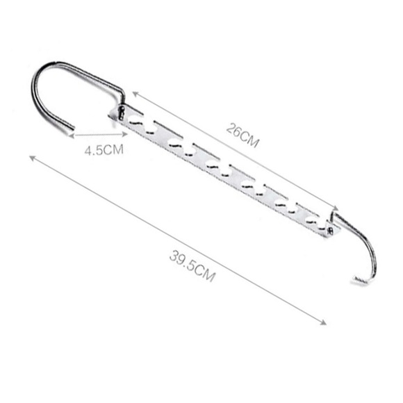 Space saving hanging metallic rod (vertical closet hanging) - Picture 2 of 4